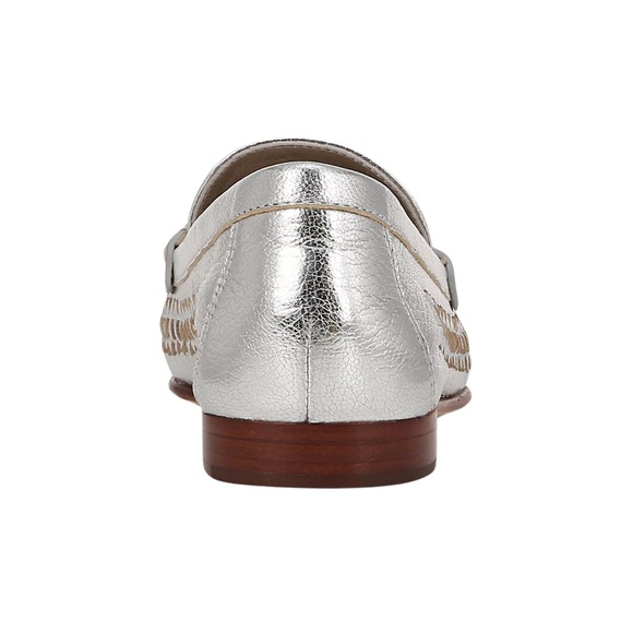 Veronica Beard Silver Penny Woven Loafer | Size 9 - Picture 4 of 7